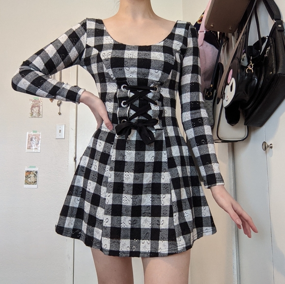 G&P Gingham Mini Dress - Picture 1 of 5